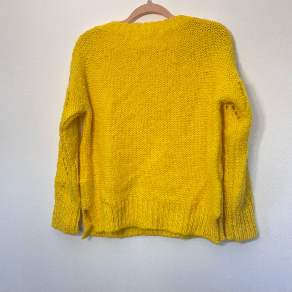 Anthropologie Yellow Crew Neck Sweater - Picture 11 of 12